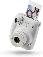 [instax] Mini 11 Instant Film Camera, auto Exposure and Built-in Selfie Lens, Ice White