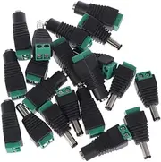 10Pairs Male Female Dc Power Plug Connectors Solderless Adapters for CCTV Cameras LED Strip Lights Easy Installation No Splicing Required