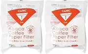 Sanyo Sangyo Coffee Filter, Abaca, Conical Shape, 1 Cup, Pack of 2, White, 200 Sheets Total AC1-100W