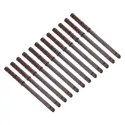 12 Pcs Floating Shelf Brackets, Metal Hidden Shelf 0.5" x 4.7" (Brown)