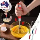 Steel Egg Whisk Hand Push Rotary Whisk Blender Whisk Semi-automatic Egg Beater