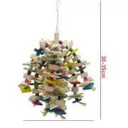 1Pcs Parrot Chewing Toy - Bird Parrot Blocks Tea Toy Bird Cage Bite Toy