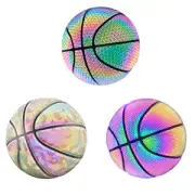 Basketball Holographic Glowing Reflective Basketball Luminous Glow Basketball