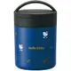 小禮堂 Hello Kitty 圓形不鏽鋼保鮮罐 不鏽鋼便當盒 熱湯罐 超輕量不鏽鋼 300ml (藍 側坐) 4973307-504167