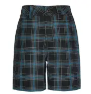 MSRP $36 Univibe Big Boys Twill Moosehead Plaid Chino Shorts Black Size 18