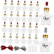 32 Pack Christmas Booze Balls, Fillable Christmas Tree Hanging Ornaments Clear