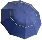 Solid Color Umbrella Windproof Waterproof Large Umbrella with 10 Ribs Canopy Vented Stick Umbrella for Wind and Rain Golf Umbrella