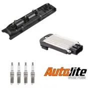 Ignition Coil & Module & 4x Autolite Iridium Spark Plug for Saturn Vue UF391
