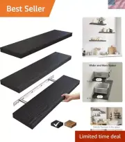 Floating Shelves for Wall, 22.5 inches Wall Mounted Rustic Wood Shelves for B...