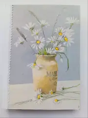 junk journal handmade floral theme daisies from recycled planner