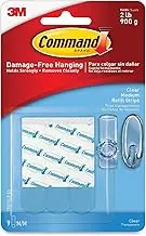 3M Command Clear Refill Strips [Removable]: Medium / 9-Pack (Clear)