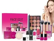 Face Makeup Set - Eyeshadow Palette Brushes Makeup Kit,Make up Set, Loose Powder Blush Stick, Full Kit for Birthday Holiday