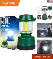 Rechargeable COB Camping Lantern - Ultrabright 2500LM, Long-lasting & Waterproof