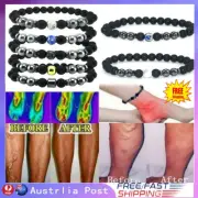 Anti-Swelling Black Obsidian Anklet Adjustable Weight-Loss Magnets Ankle FAST FZ