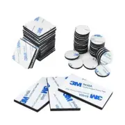 Double Sided Foam Tape Strong Pad Mounting, Self-Adhesive Tape, (60Pcs)