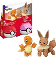 MEGA Pokémon Charmander and Eevee Poké Ball 2-Pack Building Toys Set 40 Pieces