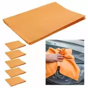 6 Pk Car Cleaning Shammy Synthetic Chamois Premium Absorbent Towel Drying Detail