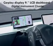 9'' Digital Instrument Cluster For Tesla Model Y 3 LCD Speedometer Gauge Panel