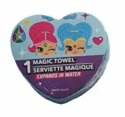 Shimmer and Shine Magic Face Washer Towel Children Bath All Cotton Blue Design