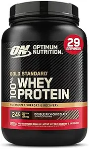 Optimum Nutrition Gold Standard 100% Whey Protein Powder, Double Rich Chocolate, 909 Grams