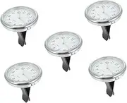 ULTECHNOVO 5 Sets Car Luminous Clock Analog Clock for Car Dash Clocks Automatic Car Dash Clock Pocket Clock Chain for Pocket Watch Mini Vehicle Clock Mini Adhesive Clock Car Clock Glass