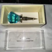 Wine Bottle Stopper Mango Moon Collection Blue Diamond Stopper Heavy Weight