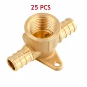 EFIELD 25PCS PEX 1/2" x 1/2" x 1/2" FEMALE NPT ADAPTER DROP EAR TEE, LEAD FREE