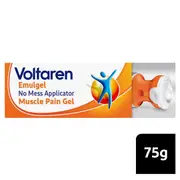 Voltaren Emulgel, Muscle and Back Pain Relief with No Mess Applicator 75 g