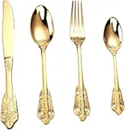 GLEAVI Stainless Steel Forks Cutters Spoons Set Home Dining Kit Elegant Cutlery