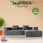 Priceworth L Shape Sofa Couch Chair Seat Living Room 100% Polyester