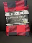 TRANQUILITY WASHABLE COVER for WEIGHTED BLANKET 48 X 72 BUFFALO CHECK RED BLACK