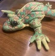 Folkmanis Leopard Frog Hand Plush Puppet Life Like Movable Mouth And Front Legs