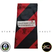 Vintage Wales Rugby League Necktie by Clive Nicholas Collectible Memorabilia