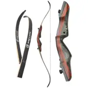 62" Recurve Bow 20-50lbs Takedown Bow Wood Longbow Archery Bow Shooting
