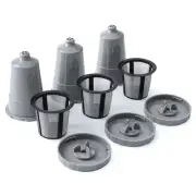 Pack of 3 Reusable Capsules Pods Coffee Filters Replacement Compatiable for 1...