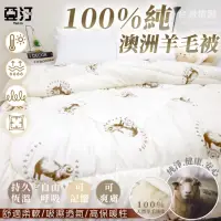 在飛比找momo購物網優惠-【亞汀】台灣製 100%純澳洲羊毛被(單人/雙人/冬被)