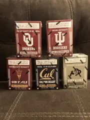 2015-16 Panini Collegiate 5 Blaster Box Lot Sooners Buffaloes Golden Bears &more