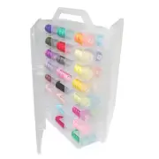 46 Grids Sewing Storage Box Double-sided Storage Organizer Portable Thread Bo...