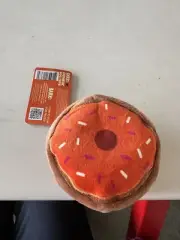 EXCLUSIVE Limited Edition NWT Bark Box Dunkin Donuts Pumpkin Dog Donut Toy Joy