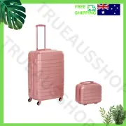 Rose Gold 2 Piece Luggage Set – Hard Case (86L) + Vanity Case (17L) with Spinner