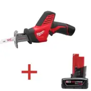 Milwaukee Reciprocating Saw 12-Volt Cordless w/ 4 Ah Extended Capacity Battery