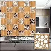 Hanging Room Divider, Lightweight Wood Plastic Living Room Screen Panels,Waterproof DIY Bedroom Office Wall Decorative Divider Panels,3 Colors