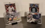 Two Tiered Trading Card Display Stands (2x)