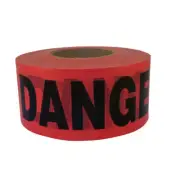C.H. Hanson 19005 Plastic Red Danger Barricade Tape 1000 L ft. x 3 W in.