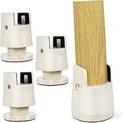 MOBUTOFU 4 Pack Bed Frame Risers Table Leg Extenders Easy Installation Secure Clamp Floor Protection