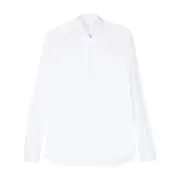 [Mazzarelli] Mazzarelli Textured-finish Shirt 41 CM WHITE