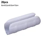 20X Pipe Clamps Plant Stakes Greenhouse Film Row-Cover Netting Tunnel Hoop Clips