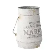 Willow & Silk Rustic Metal Home Decorative Flower Jug/Ornament