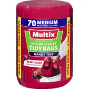 Multix Colour Scents Tidy Bags Medium Berry Scent 70 pack