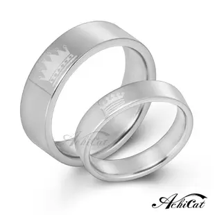 AchiCat 情侶戒指 白鋼戒指 皇家情人 皇冠戒指 對戒 單個價格 A8041 (3.3折)